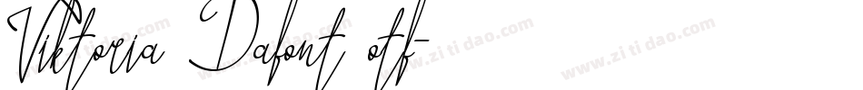 Viktoria Dafont otf字体转换